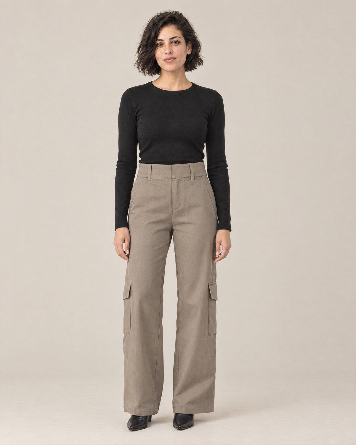 Pantalon cargo Racine porté